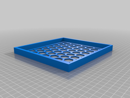 led hex tile single 3d print model - Mito3D