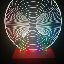 led illusion lamp stand 18650 gadget kids battery night light cool 3d print model - Mito3D