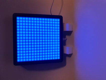 LED matrice 16x16 lampe wled regarder lumière panneau 3d print model - Mito3D