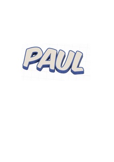 Led isim Paul gadget Paul 3d isim Led isim 3d print model - Mito3D