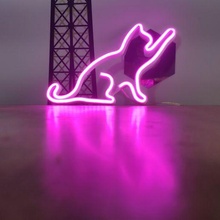 led neon cat 3d print model - Mito3D
