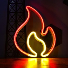 led neon fire 3d print model - Mito3D