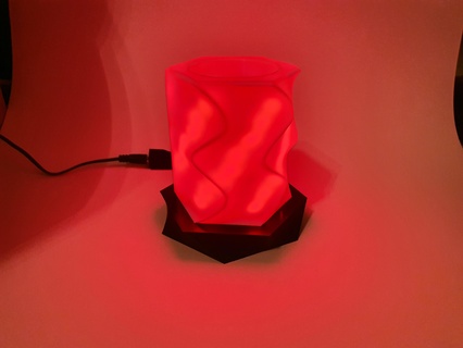 led pen holder cup mug table lamps lamp strip tape strips 3d print model - Mito3D