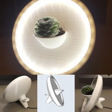 led de plantio a arte plantas 3d print model - Mito3D