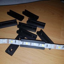 led ribbon holder wall mountable electronics 3d print model - Mito3D