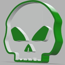 led skull lamp 3d print model - Mito3D