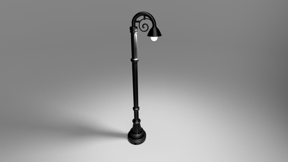 led street lamp park lamp street lamp led miniature  3d print model - Mito3D