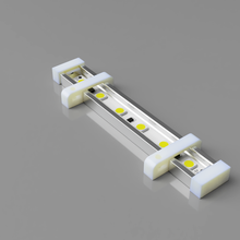 LED Streifen Profil montieren Deckel Werkzeug Licht 3d Drucker Zubehör 3d print model - Mito3D