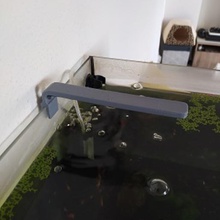 soporte de led del acuario casa el la luz gambito apoyo los camarones 3d print model - Mito3D