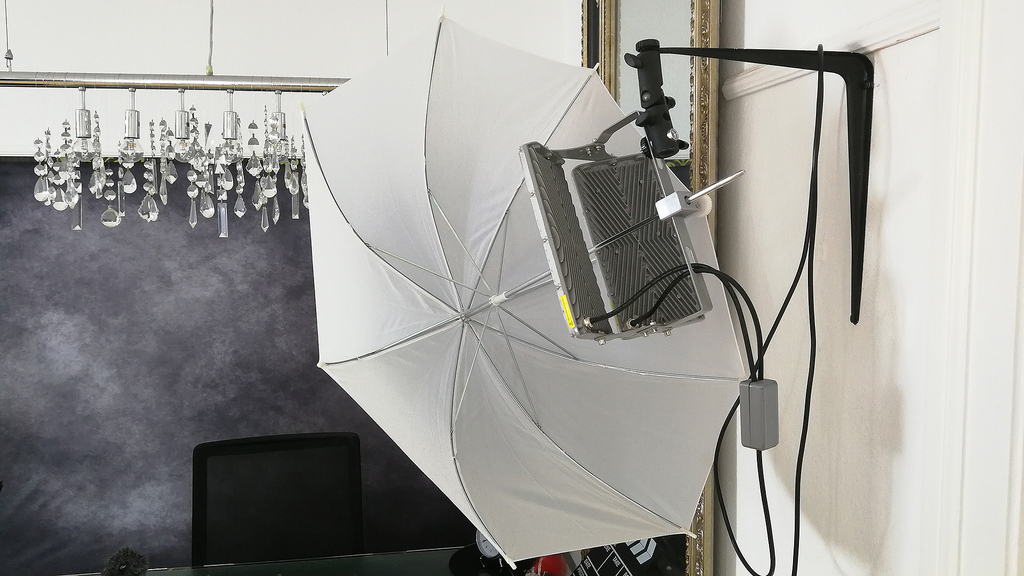 Led şemsiye Kulp destek ışık Fotoğraf fotoğrafçılık stüdyo binmek video kamera gadget 3D print model - Mito3D