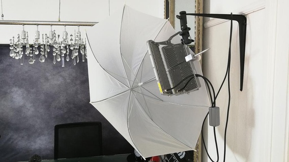led umbrella holder light photo photography studio mount video camera gadget 3d print model - Mito3D