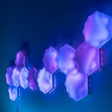 LED Mauer Paneele Tiefziehmaschine Panel Nanoleaf Mayku Leiste Streifen Licht sechseckig Hexagon Formbox 3d print model - Mito3D