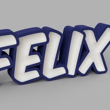 led word felix art 3d wled wifi control arduino 3d print model - Mito3D