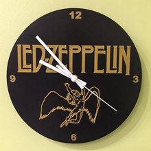 led zeppelin horloge la maison de conception pla stl cura le métal hard rock l'ange l'horloge 3d print model - Mito3D