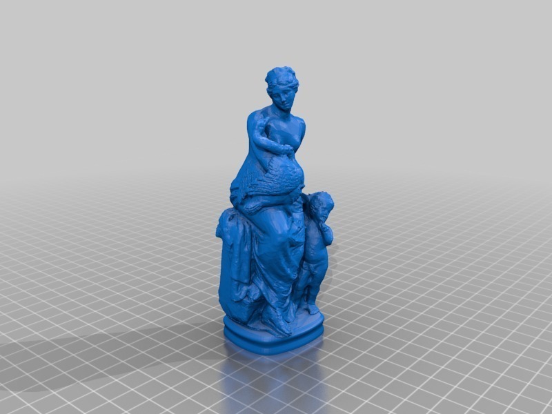 leda art sculptures bustes 3D print model - Mito3D