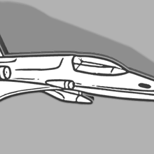 leds lamp fighter plane 3d print model - Mito3D