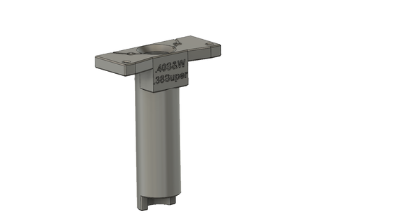 lee loadmaster universal case feeder drop tube 40 s&w 38 super auto reload reloading 3d print model - Mito3D