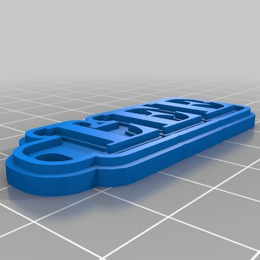 Lee etiqueta personalizado chaveiros 3D print model - Mito3D