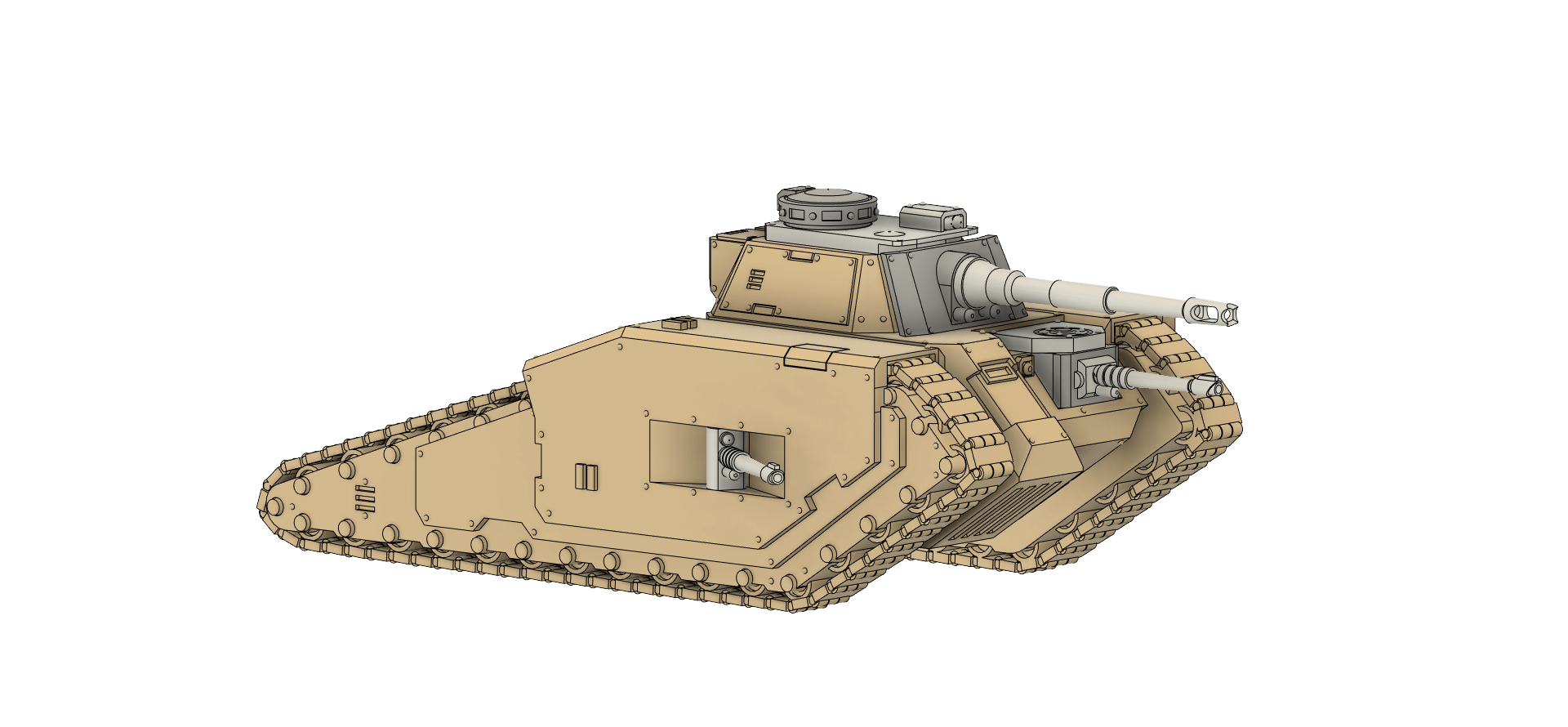 leedham pattern battle tank 30k main heresy 3D print model - Mito3D