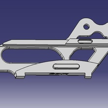 left chain guide yamaha yz - yzf various motorcycle motorbike 125 250 channel 3d print model - Mito3D