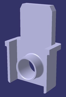 izquierda Correcto inferior deslizador casa rodante puerta persianas ciego portero diapositiva 3d print model - Mito3D