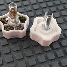 leg height-adjustment screws outdoor jysk table home height adjustment screw 3d print model - Mito3D