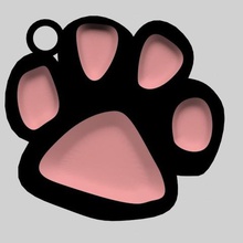 gamba a sospensione gioielli scagnozzo animali tab cane chat 3d print model - Mito3D