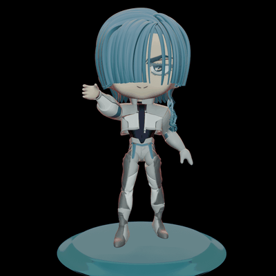 legato bluesummers chibi arte 3d trigun fuggi nendoroid carina anime 3d print model - Mito3D