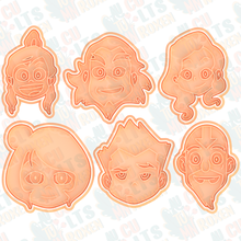 legend corra cookie cutter set 6  set stamp cookie cookies cook cutter  cithen cutters cutter set avatar anime manga tv series comic aang korra
