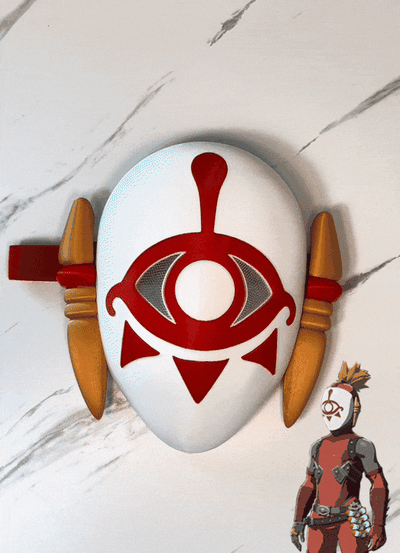 lenda of zelda lágrimas reino yiga clã mascarar totk botw ligação cosplay suporte acessório bruxas decoração ventilador 3d print model - Mito3D