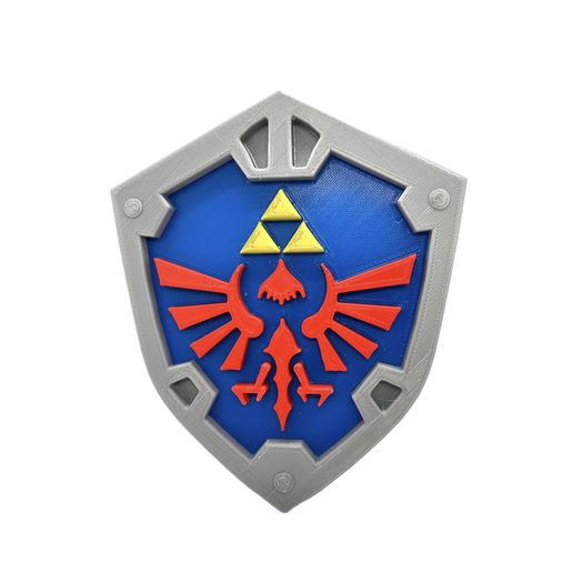 leggenda zelda hylian scudo gioco logo Leggenda Zelda 3D print model - Mito3D