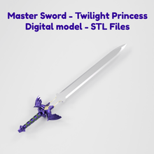 la leyenda de zelda espada maestra 3d modelo twilight princess juego maestro enlace cosplay prop 3d print model - Mito3D