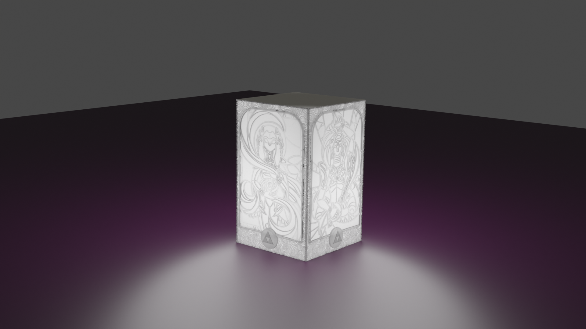lenda zelda botw luminária sombra arte ligação respiração tloz Nintendo lâmpadas abajur 3D print model - Mito3D