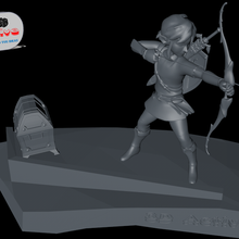 efsane zelda vahşi nefes link archer oyun diorama şekil oyuncak 3d print model - Mito3D