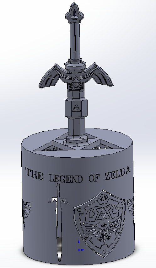 Légende Zelda lampe 3D print model - Mito3D