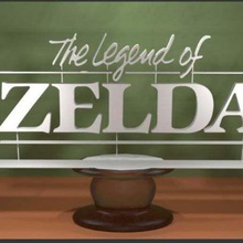 legend zelda logo - classic art models nes 3d print model - Mito3D