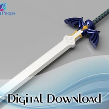 efsane Zelda usta kılıç oyun bağlantı Kostüm oyunu stl 3mf 3d print model - Mito3D