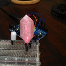legend zelda rupee led cover game arduino control light remote video props 3d print model - Mito3D