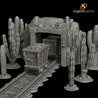 juegos leyendas oro occidental conjunto vaquero Desierto salvaje Oeste enviar apocalipsis 3d print model - Mito3D