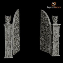 Legendenspiele gotisch Friedhof Tore Spiel Ravenloft Grusel Grab Nekromant Krypta Halloween Türen Verlies 3d print model - Mito3D