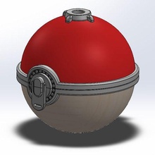legendas arceus pokebola trabalhando dobradiças jogos Pokémon 3d print model - Mito3D