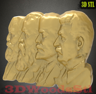 legends of soviet stl 3d model relief wall decor cnc router engraver artcam aspire files art woodworking digital resin filament wood carving carve maker file 3d print model - Mito3D