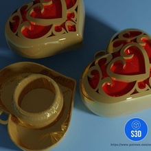 leyendas zelda corazón envase colgante pendiente joyería joya tornillo almacenamiento regalo juego 3d print model - Mito3D
