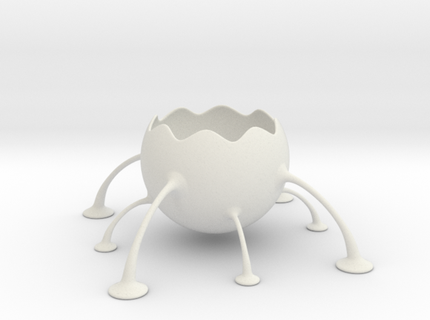 legged planter vase glass pot leg legs 3d print model - Mito3D
