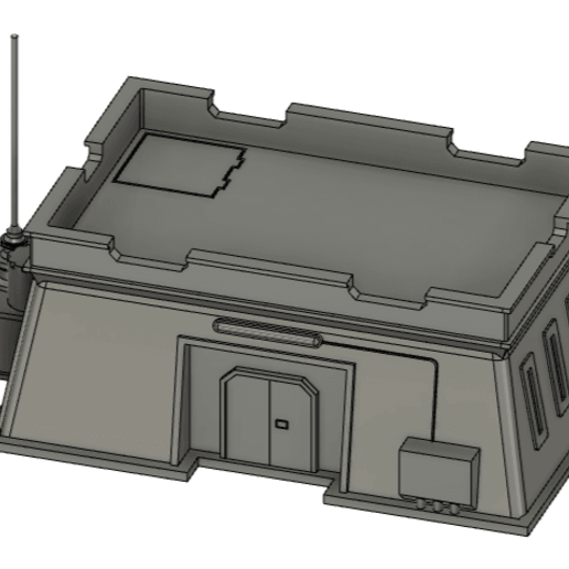 legione bunker gioco stella guerre terreno 28mm sci fi 3D print model - Mito3D