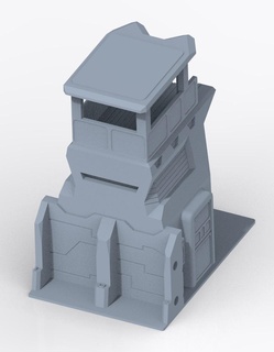 legion heroic scale empire defensive tower Game 28mm wargame scenery modern sci-fi star wars 3d print model - Mito3D