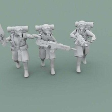 légion métal soldats mouvement 40k marteau guerre Astra militarum impérial garde warhammer40k toy_game_accessories 3d print model - Mito3D