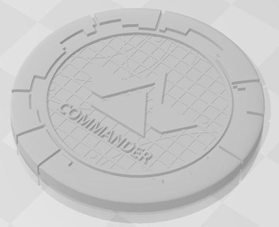 legião rebelde comando tokens 3d print model - Mito3D