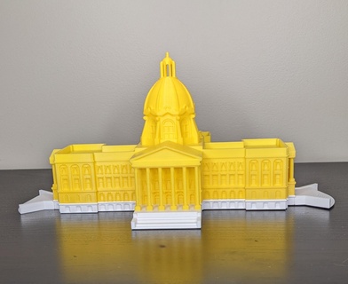 legislatura construção modelo solteiro impressão Edmonton 3d print model - Mito3D