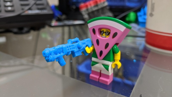 lego compatible nerf Longshot Lego edificio giocattoli compatibile 3d print model - Mito3D